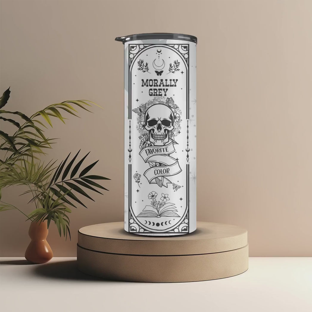 Smutty Book Club 20oz Skinny Tumbler Dark Romance Reader Gift