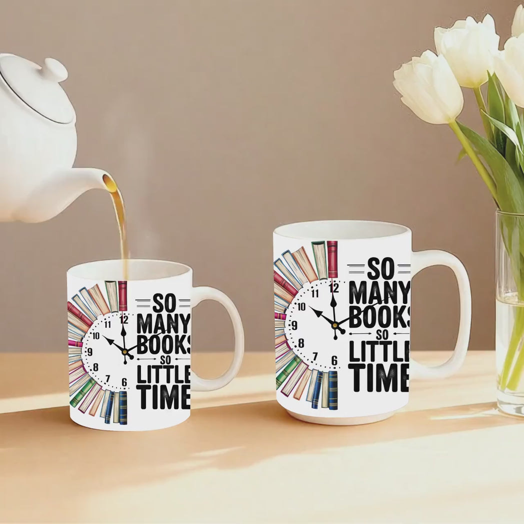 So Many Books So Little Time Mug 11oz 15oz Bookworm Gift for Readers