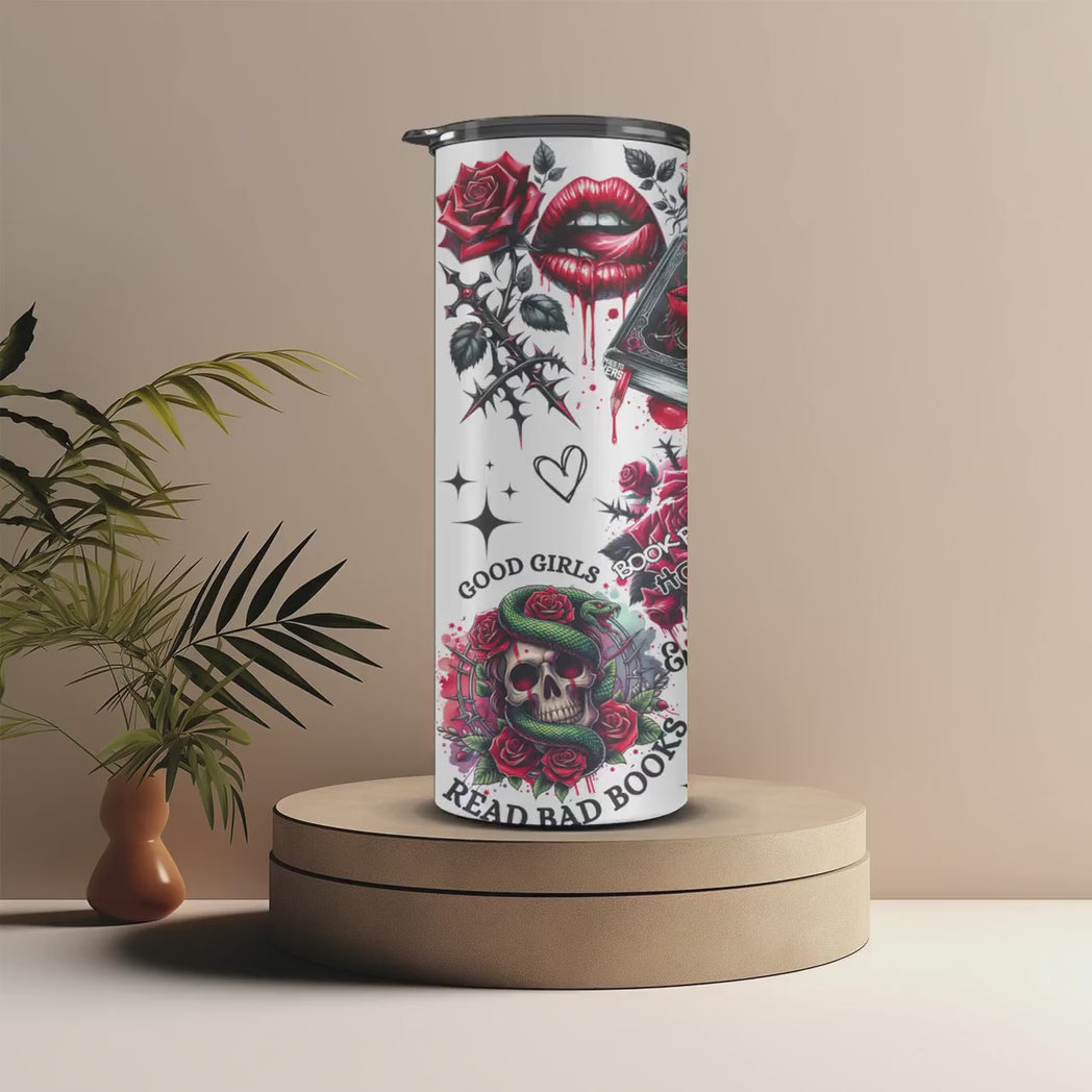 Spicy Book Club 20oz Skinny Tumbler Dark Romance Aesthetic Reader Gift
