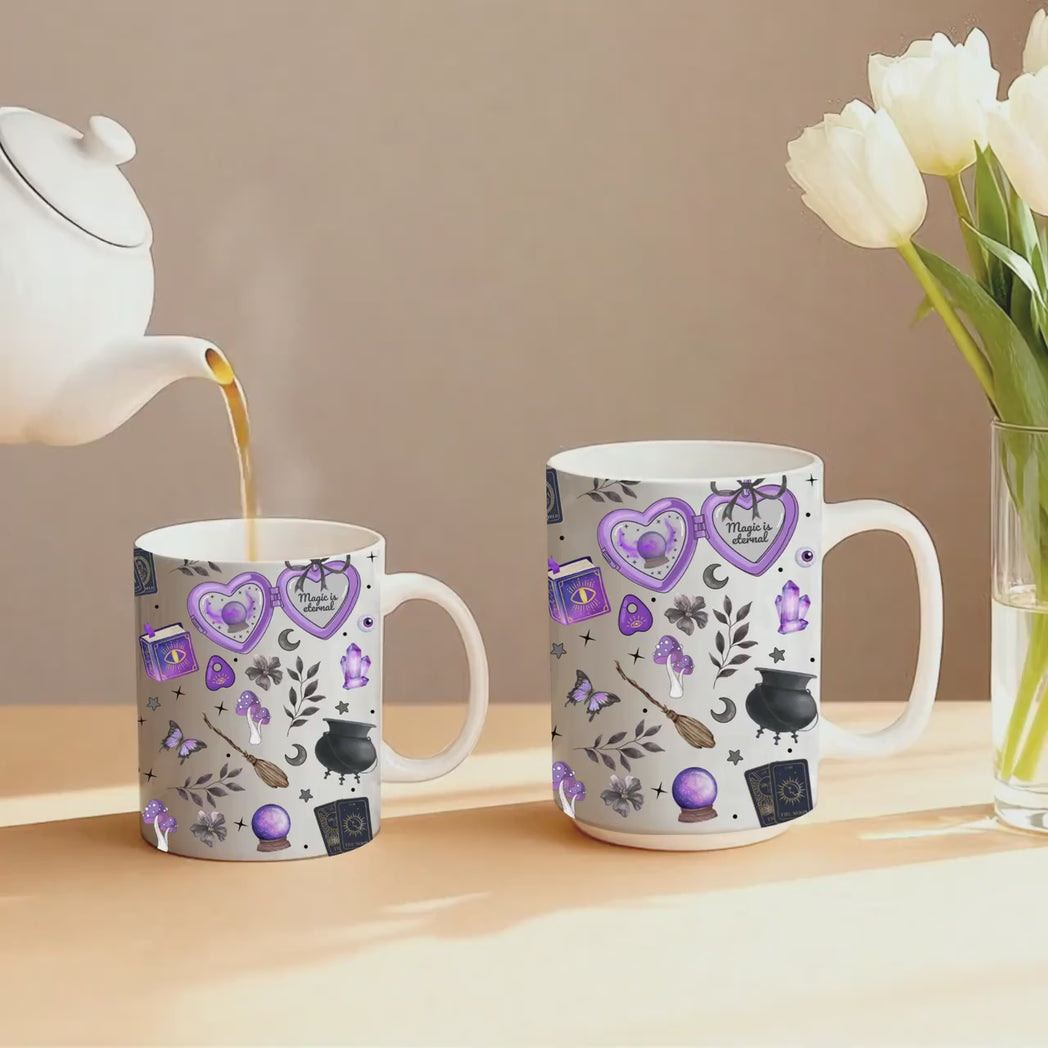 Witchy Vibes Coffee Mug 11oz 15oz Gothic Magic Gift for Her